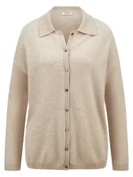 Strickjacke aus 100% Kaschmir Peter Hahn beige