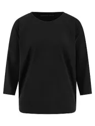 Rundhals-Shirt 3/4-Arm Raffaello Rossi schwarz
