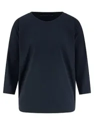 Rundhals-Shirt 3/4-Arm Raffaello Rossi blau