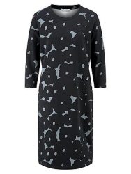Sweatkleid Rundhals-Ausschnitt Peter Hahn multicolor