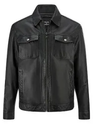 Lederjacke Louis Sayn schwarz