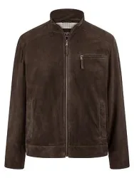 Ziegenvelours-Lederjacke Louis Sayn braun
