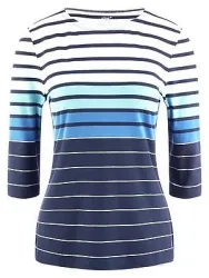 Leicht tailliertes Rundhals-Shirt JOY Sportswear blau
