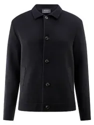 Strickjacke Hemdkragen MAERZ Muenchen blau