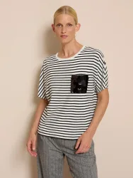 Rundhals-Shirt oui weiss
