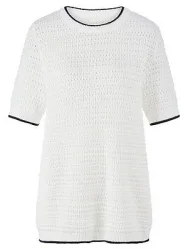 Rundhals-Pullover Emilia Lay weiss