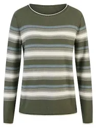 Rundhals-Pullover BASLER grün