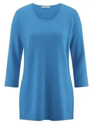 Long-Pullover Kaschmir Peter Hahn blau