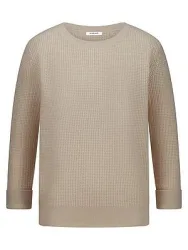 Rundhals-Pullover Kaschmir Peter Hahn beige