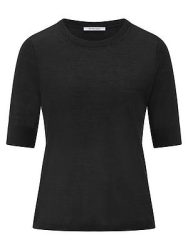 Rundhals-Pullover Kaschmir Peter Hahn schwarz