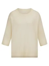 Rundhals-Pullover aus Kaschmir Peter Hahn weiss