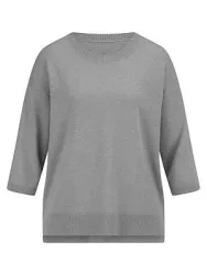 Rundhals-Pullover aus Kaschmir Peter Hahn grau