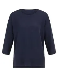 Rundhals-Pullover aus Kaschmir Peter Hahn blau