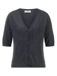 Strickjacke aus 100% Kaschmir Peter Hahn grau