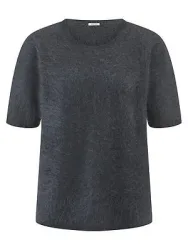 Rundhals-Pullover aus 100% Kaschmir Peter Hahn grau