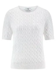 Rundhals-Pullover 1/2-Arm Peter Hahn weiss