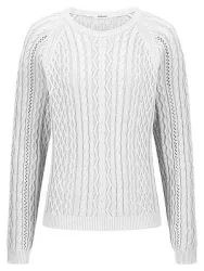 Rundhals-Pullover Peter Hahn weiss
