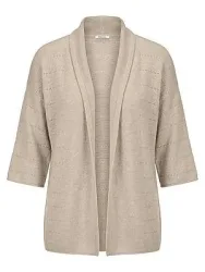 Strickjacke aus 100% Kaschmir Peter Hahn beige