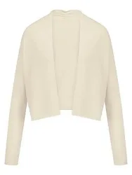 Strickjacke Kaschmir Peter Hahn weiss
