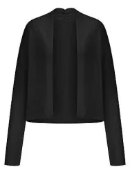 Strickjacke Kaschmir Peter Hahn schwarz