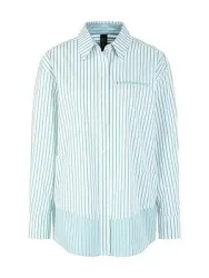 Long-Bluse Hemdkragen Marc Cain weiss