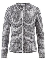 Rundhals-Cardigan Peter Hahn grau
