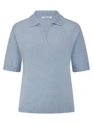 Pullover Polokragen Peter Hahn blau