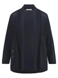 Strickjacke 3/4-Arm Peter Hahn blau