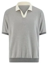 Polo-Strickshirt Louis Sayn grau