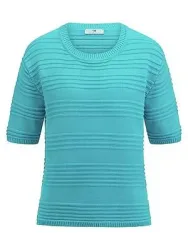 Rundhals-Pullover Peter Hahn türkis