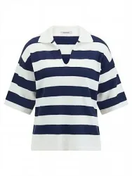 Polo-Pullover Peter Hahn blau