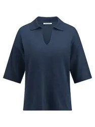 Polo-Pullover Peter Hahn blau