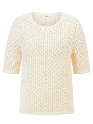 Rundhals-Pullover 1/2-Arm Peter Hahn weiss
