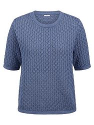 Rundhals-Pullover 1/2-Arm Peter Hahn blau