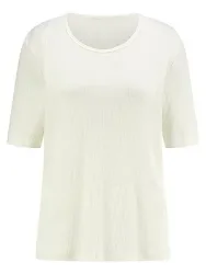 Shirt Rundhals-Ausschnitt Peter Hahn weiss