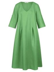 Kleid V-Ausschnitt Emilia Lay grün