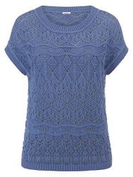 Ärmelloser Pullover Peter Hahn blau