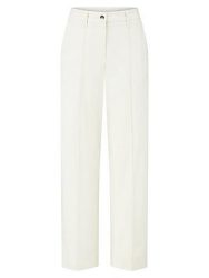 Knöchellange Wide Fit-Hose BASLER weiss
