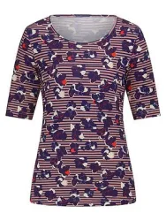 Rundhals-Shirt Peter Hahn blau