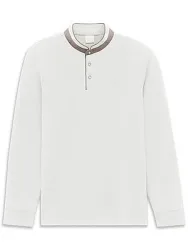 Henley-Shirt Bugatti weiss