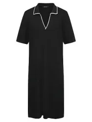 Polo-Kleid Peter Hahn schwarz