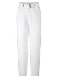 Knöchellange Wide Fit-Hose Peter Hahn weiss