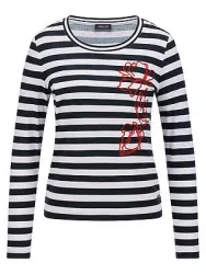 Rundhals-Shirt BASLER blau