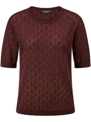 Rundhals-Pullover Seide Fadenmeister Berlin rot