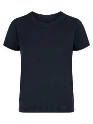 Rundhals-Pullover aus 100% Kaschmir Peter Hahn blau