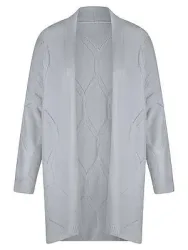 Long-Strickjacke aus Kaschmir Peter Hahn blau