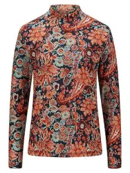Shirt Stehkragen Peter Hahn blau