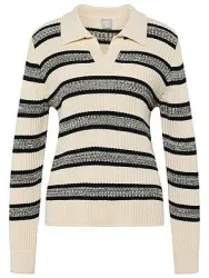Polo-Pullover Rabe weiss