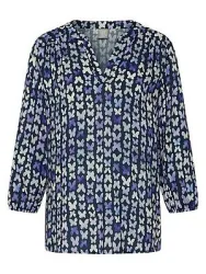 Bluse Rabe blau