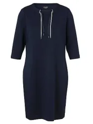 Jersey-Kleid 3/4-Arm Via Appia Due blau